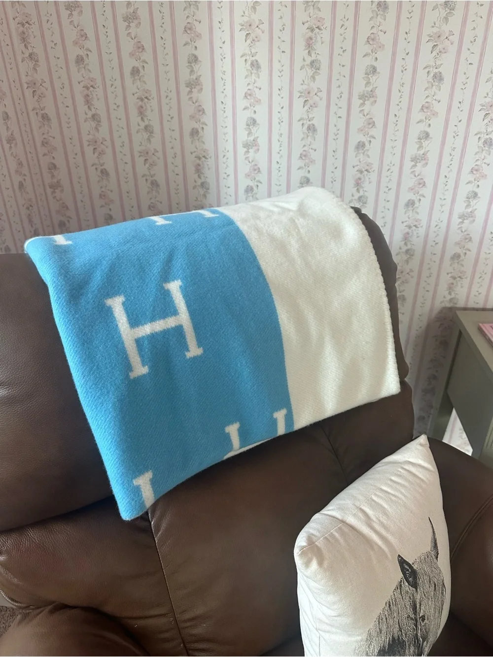 Hermes baby blanket